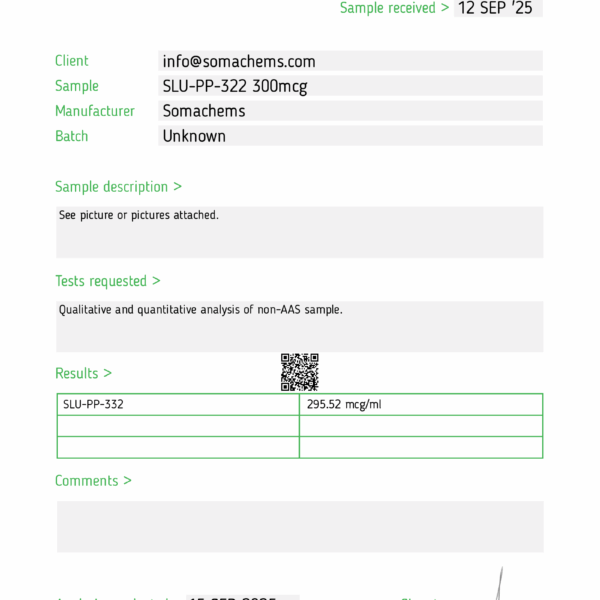 SLU-PP-332 (NOW 300MCG/ML) - Image 2